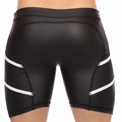 Short Biker Nuru Noir - Blanc