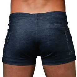 Short Cargo Stretch Skinny Indigo