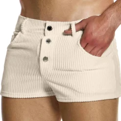 Short Corduroy Blanc Cassé