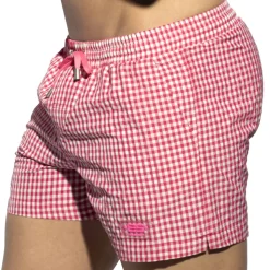 Short de Bain Chess Fuchsia