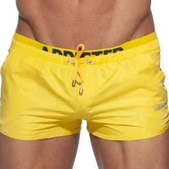 Short de Bain Double Waistband Jaune