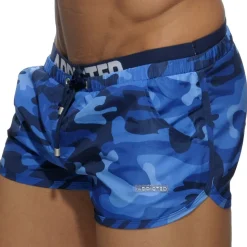 Short de Bain Double Waistband Camouflage Marine