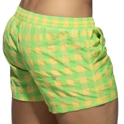 Short de Bain Flashy Squares Jaune