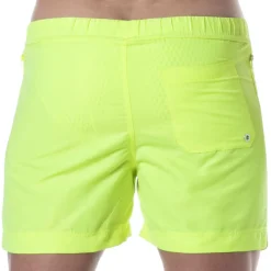 Short de Bain Long Jaune Fluo