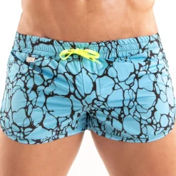 Short de Bain Mini Imprimé Bleu