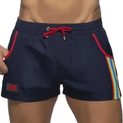 Short de Bain Rainbow Tape Bleu Marine