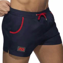 Short de Bain Rainbow Tape Bleu Marine