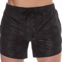 Short de Bain Rétro Noir