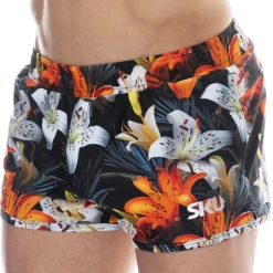 Short de Bain Tropical Summer Noir