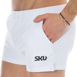 Short de Sport Coton Blanc