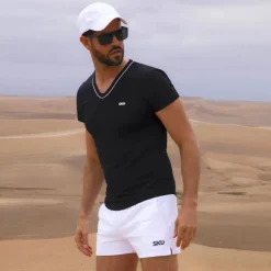 Short de Sport Coton Blanc