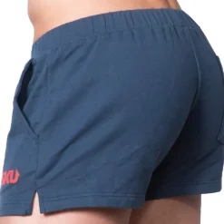 Short de Sport Coton Bleu Marine