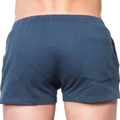 Short de Sport Coton Bleu Marine