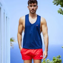 Short de Sport Coton Rouge