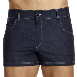 Short Denim Bleu