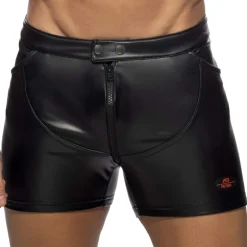 Short Fetish en Cuir Vegan Noir