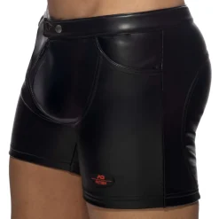 Short Fetish en Cuir Vegan Noir