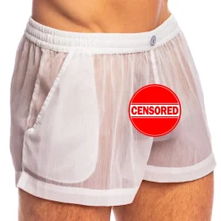 Short Flowy Chantilly Blanc