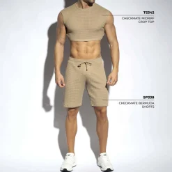 Short Long Checkmate Beige