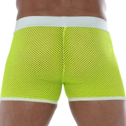 Short Neon Mesh Jaune Fluo