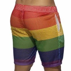 Short Rainbow Mesh Arc-en-Ciel