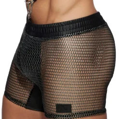 Short Sport C-Through Mesh Noir