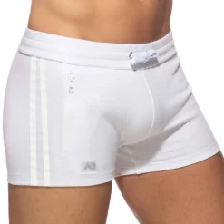 Short Sport Poche Zippée Blanc