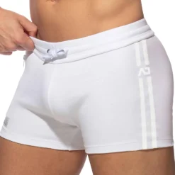 Short Sport Poche Zippée Blanc