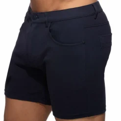 Short Svelte Coton Bleu Marine