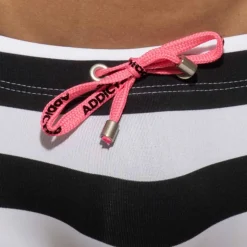 Shorty de Bain Sailor Noir - Blanc