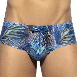 Shorty de Bain Tropical Glitter Bleu Marine