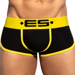 Shorty Double Side Coton Noir - Jaune