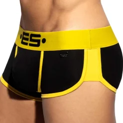 Shorty Double Side Coton Noir - Jaune