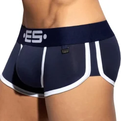 Shorty Double Side Coton Marine - Blanc