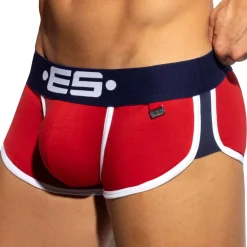 Shorty Double Side Coton Rouge - Marine