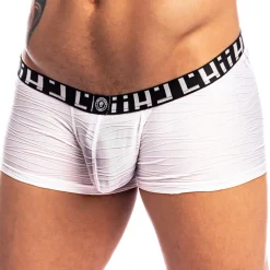 Shorty Hipster Push-Up Plissé Blanc