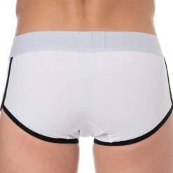 Shorty Logo Coton Blanc