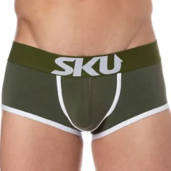 Shorty Logo Coton Kaki