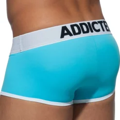 Shorty Swimderwear Push Up Turquoise - Blanc