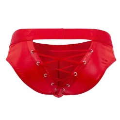 Slip à Lacets Rouge