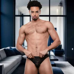 Slip Almost Naked Orgy Mesh Noir