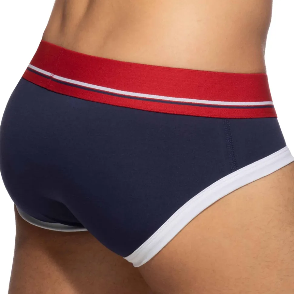 Slip Basic Colors Coton Bleu Marine - Rouge