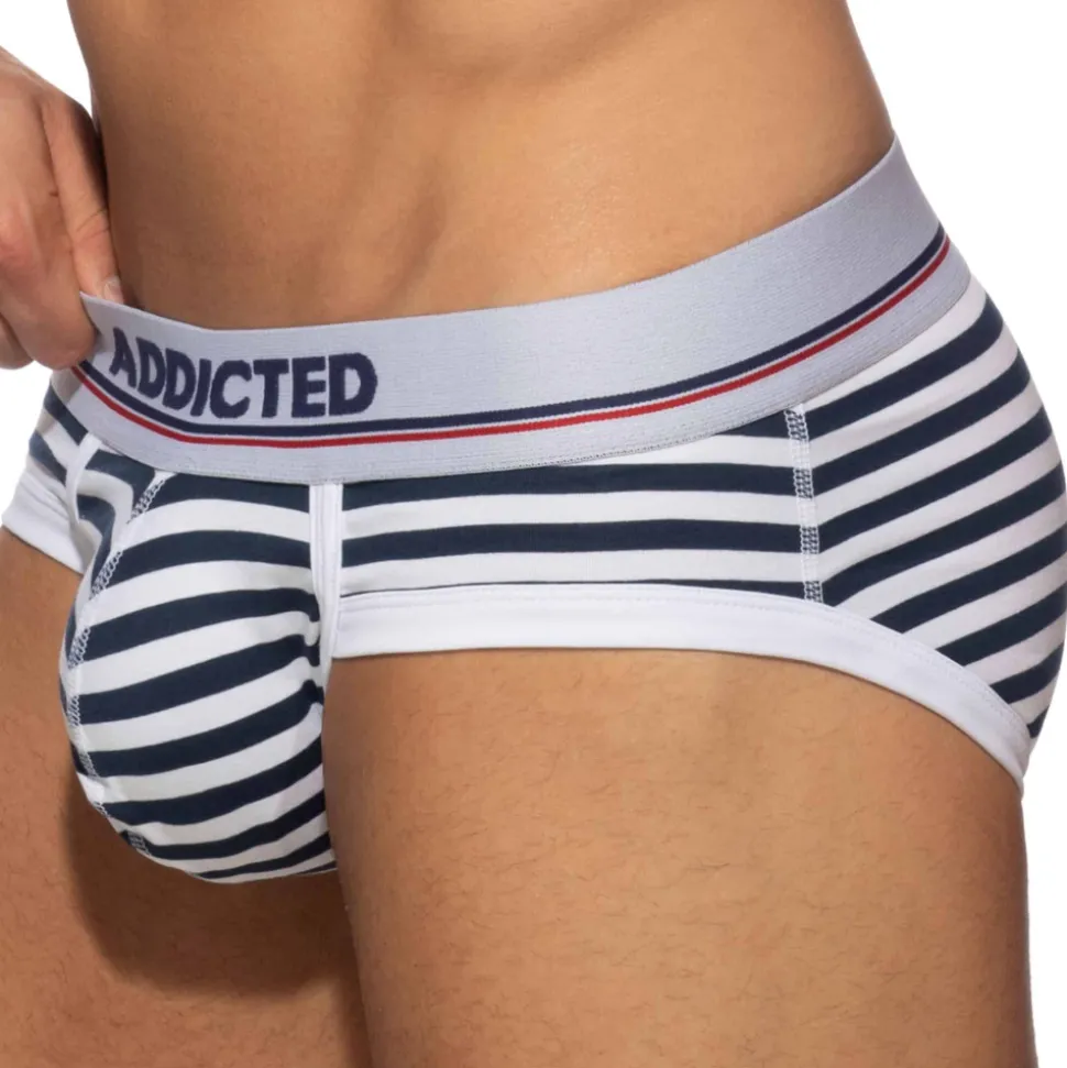 Slip Basic Colors Coton Marin - Blanc