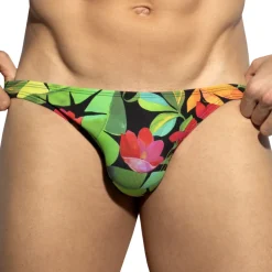 Slip Bikini Bold Flowers Noir