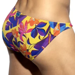 Slip Bikini Bold Flowers Jaune