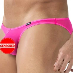 Slip Bikini Bulge SP4NDEX GLOW Mesh Rose Vif