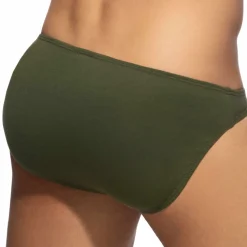Slip Bikini Coton Kaki