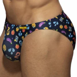 Slip Bikini Emoji Bleu Marine