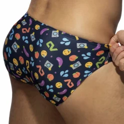 Slip Bikini Emoji Bleu Marine