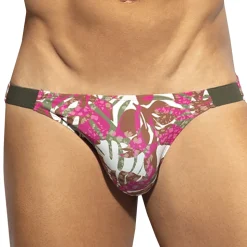 Slip Bikini Garden Rib Kaki